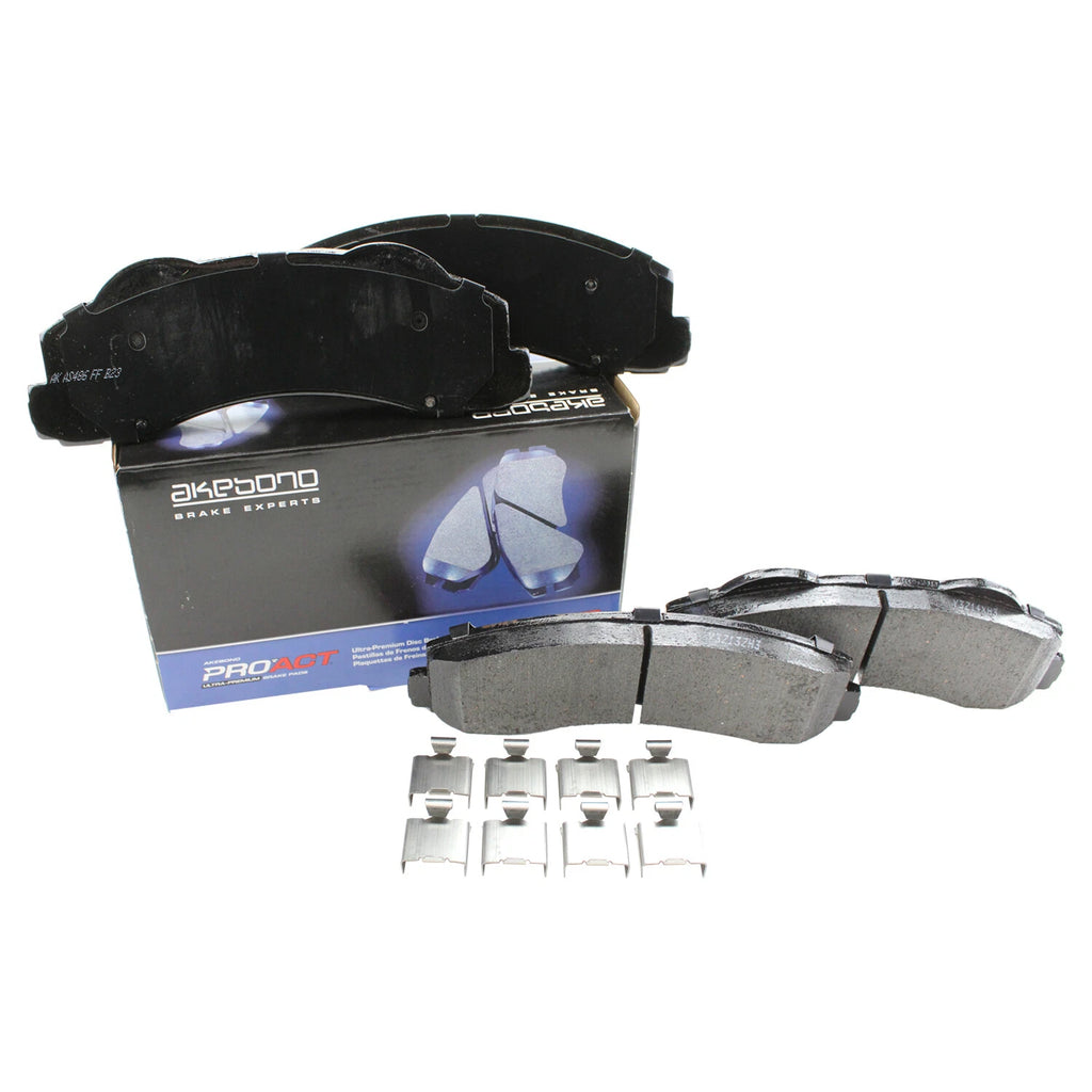 Set of 4 Akebono ProACT Front Disc Brake Pads for Ford F-150 (2018–2020)