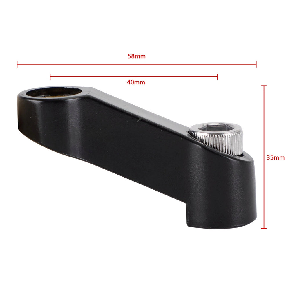 Pair M10 Plastic Mirror Riser/Extender Adapter for Right & Left Hand Thread