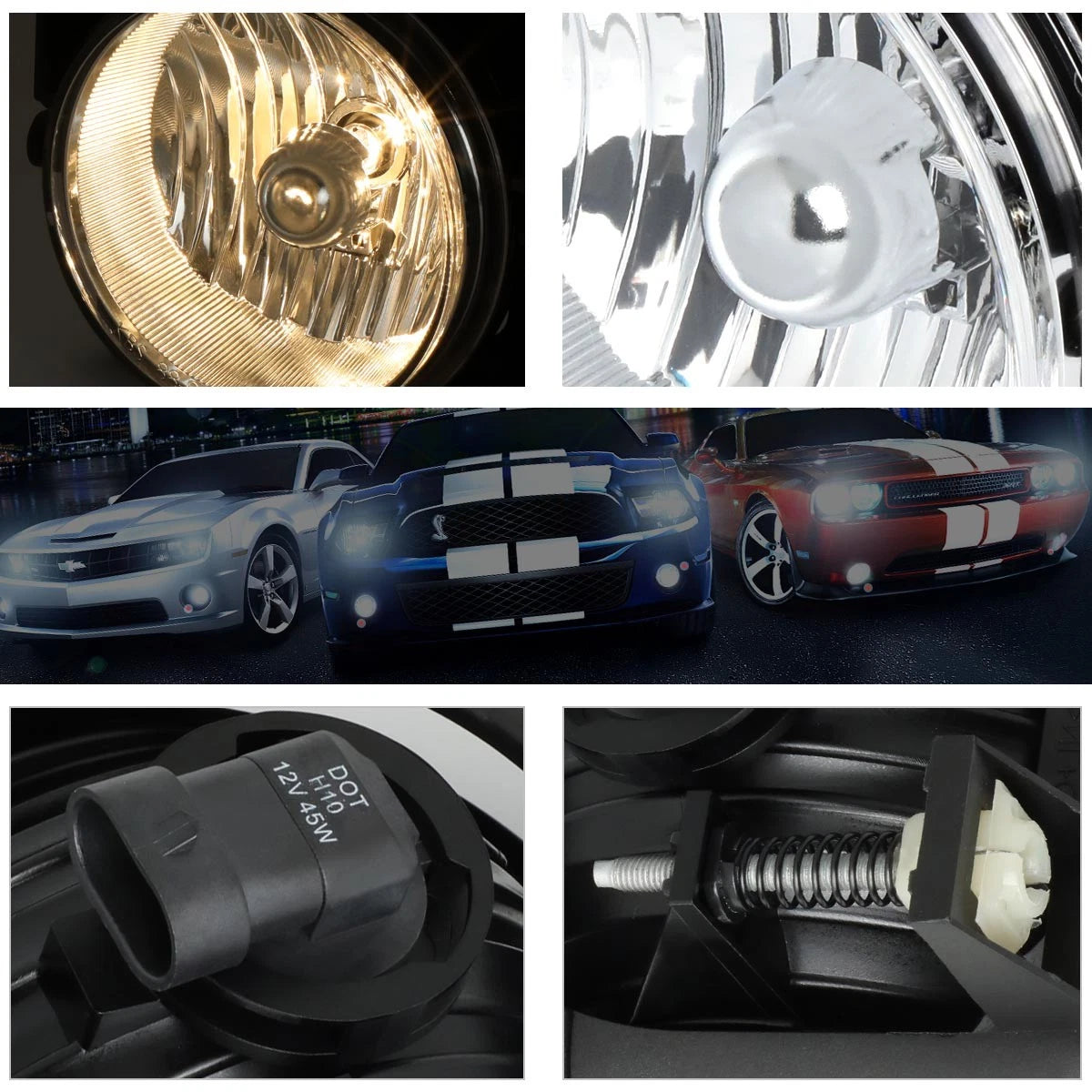 Fog Light for GMC Sierra 1500-3500 HD (2003–2004) Right RH OE Style
