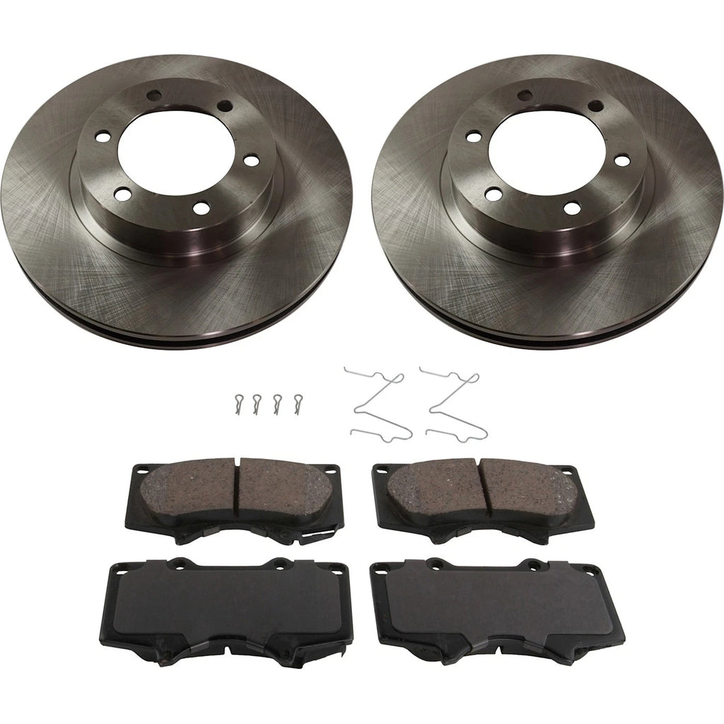 Brake Rotor and Pad Kit for Toyota 4Runner (2003–2009) Front Solid Set