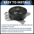 Water Pump for Toyota Corolla (2009–2019) No. 1610039465 with Rubber Kit