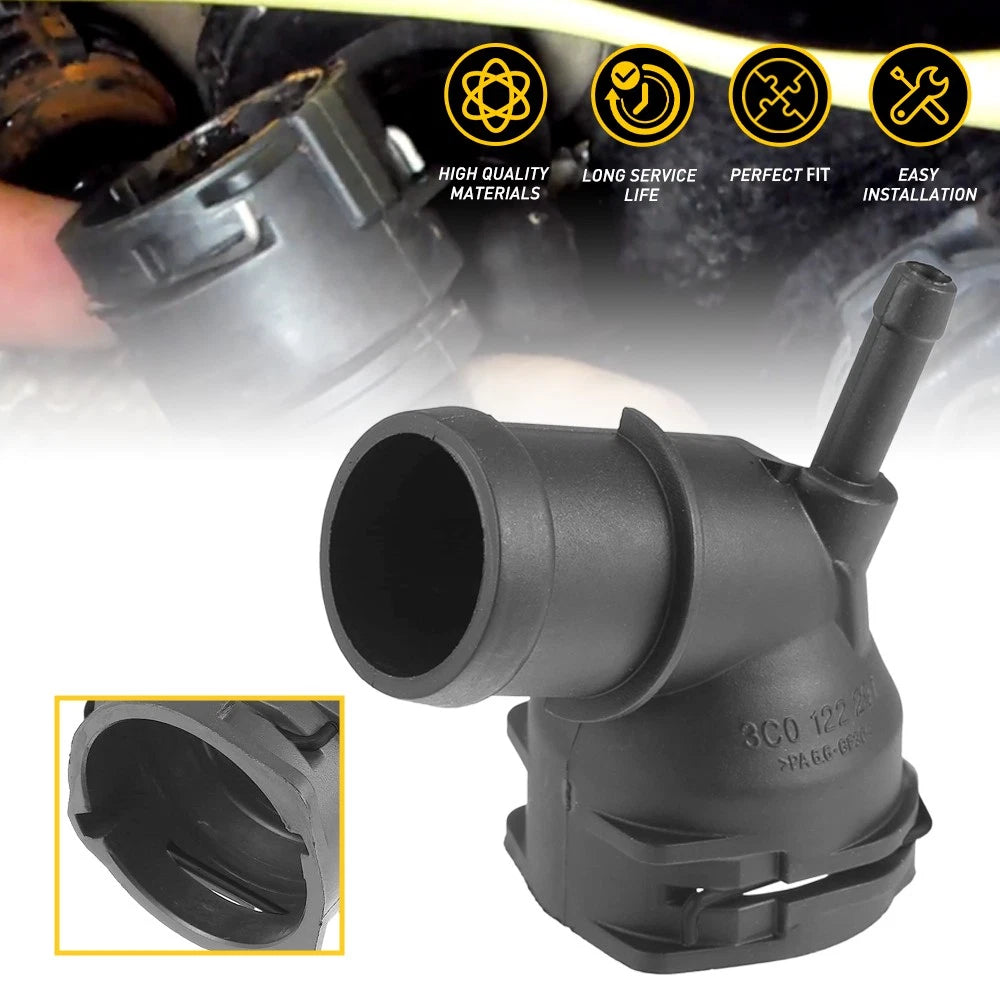 Radiator Upper Coolant Hose T-Connector for VW Beetle, Jetta, Golf (2006–2019)