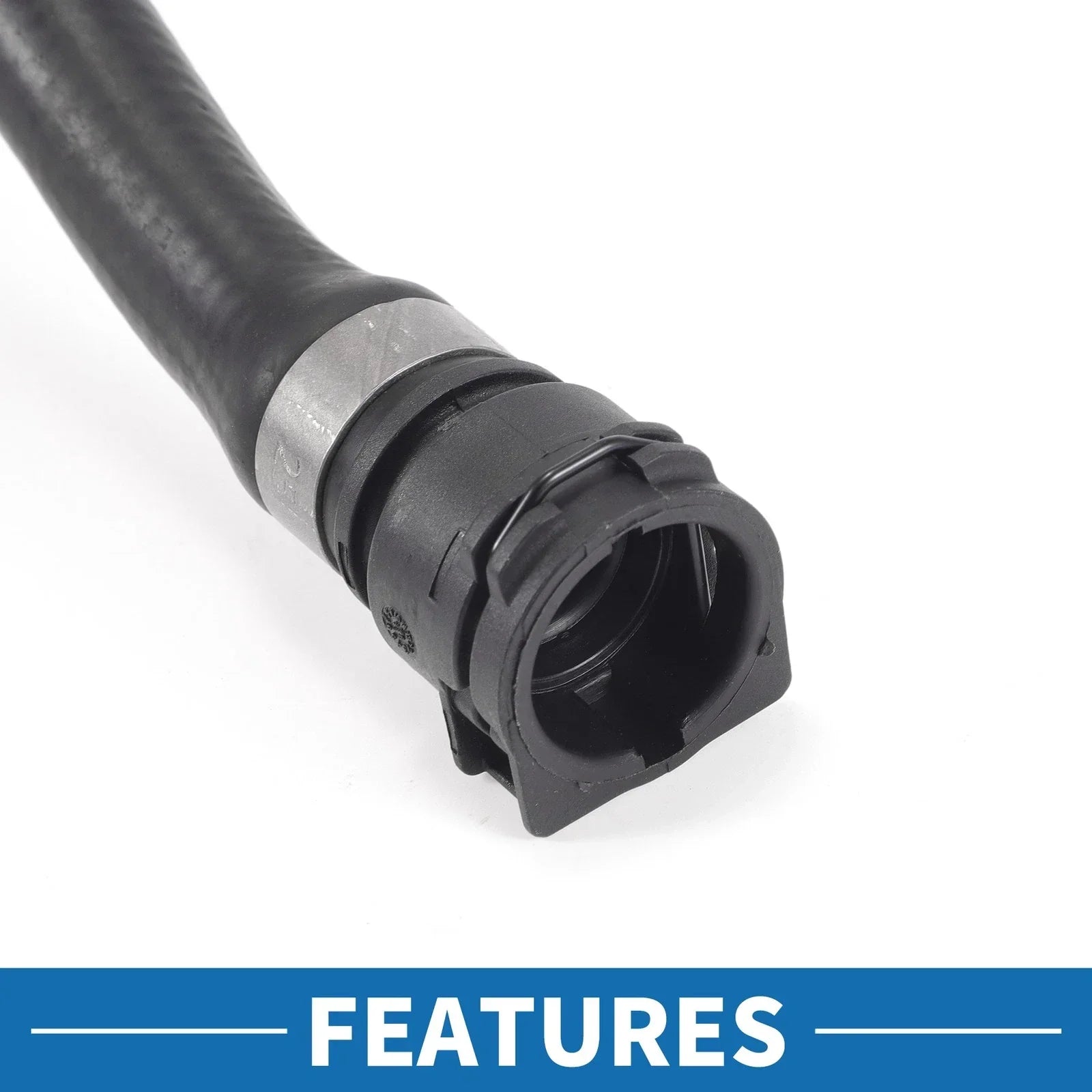 Heater Hose 1Pc Rubber Black for BMW 230i 2.0L (2017-2020)