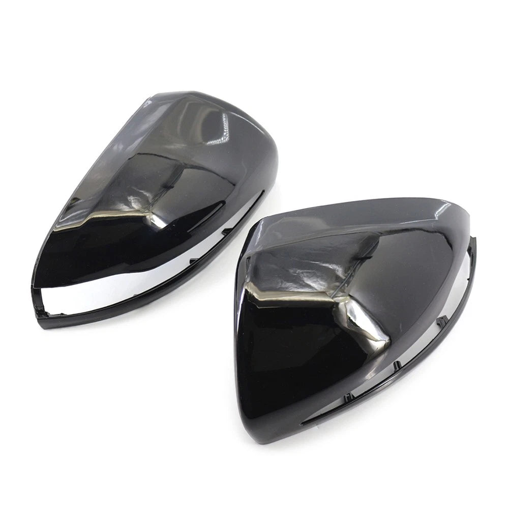 Pair Rearview Mirror Housing for Mercedes-Benz C E S CLS GLC Class (2015–2023) Gloss Black