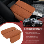 Center Console Cover for BMW X5 G05 (2019–2025) Napapi PVC Armrest Brown
