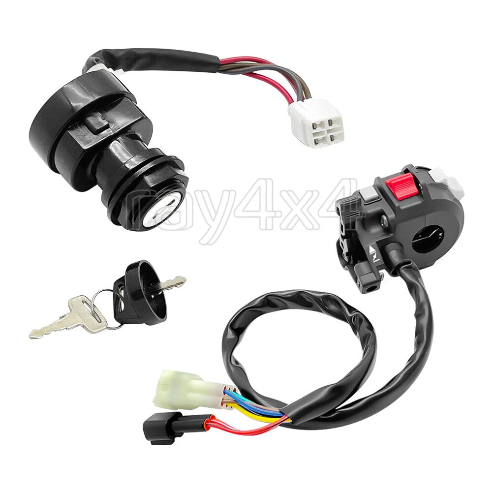 Start Stop Headlight Switch & Ignition Key Switch for Yamaha Grizzly/Kodiak (400)