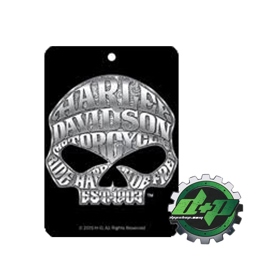 Set of 2 Skull Vanilla Scented Air Fresheners for Harley Davidson