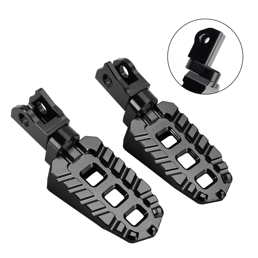 Front Footrests Foot Pegs for Kawasaki KLX230S KLX230R (2020–2025) Black