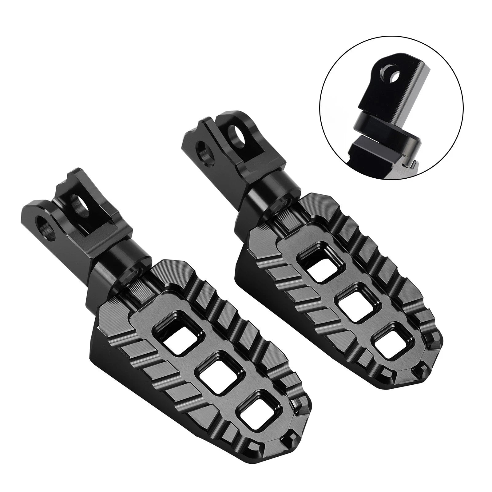 Front Footrests Foot Pegs for Kawasaki KLX230S KLX230R (2020–2025) Black