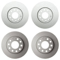 Hella Brake Rotors Kit 288mm Front 255mm Rear for Audi A4 A4 Quattro Cabriolet