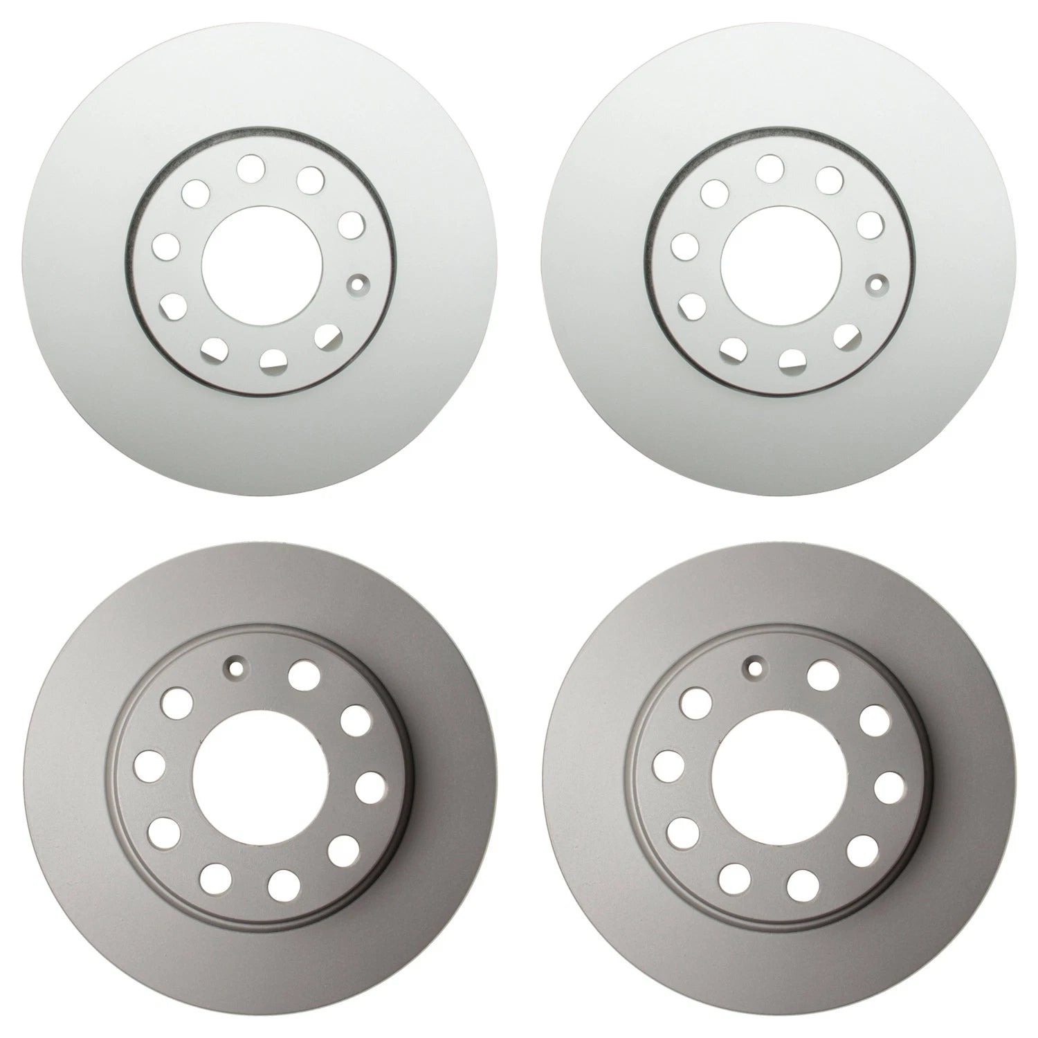 Hella Brake Rotors Kit 288mm Front 255mm Rear for Audi A4 A4 Quattro Cabriolet
