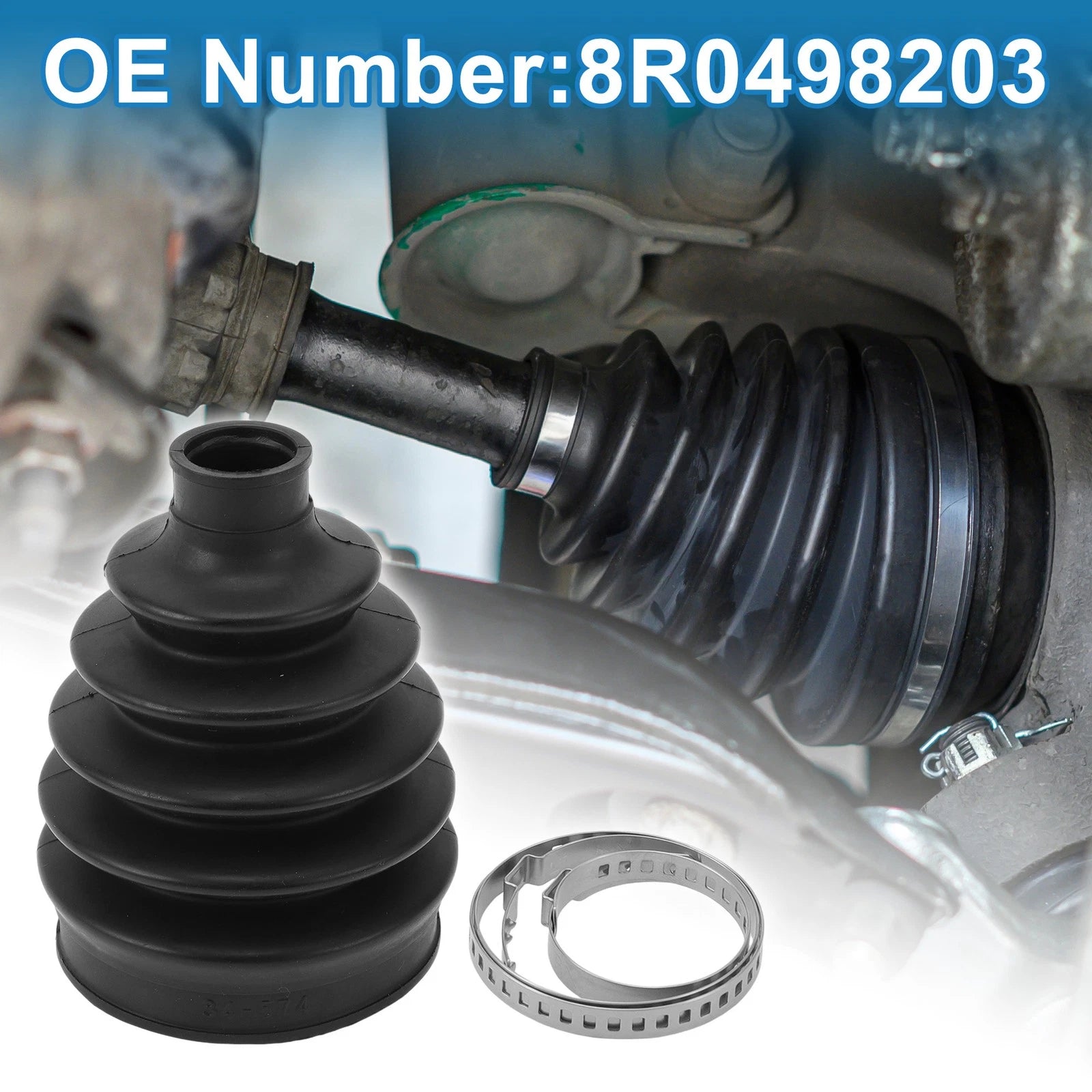 Outer CV Joint Boot Kit with Clamps for Audi Q5 (2013–2017) 8R0498203