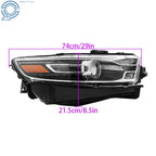 Halogen Headlight for Ford Taurus (2016-2019) with Black Trim