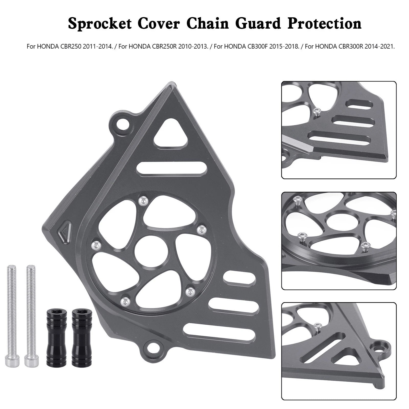Front Sprocket Cover Chain Guard for Honda CBR250R CBR300R CB300F (2011–2018)