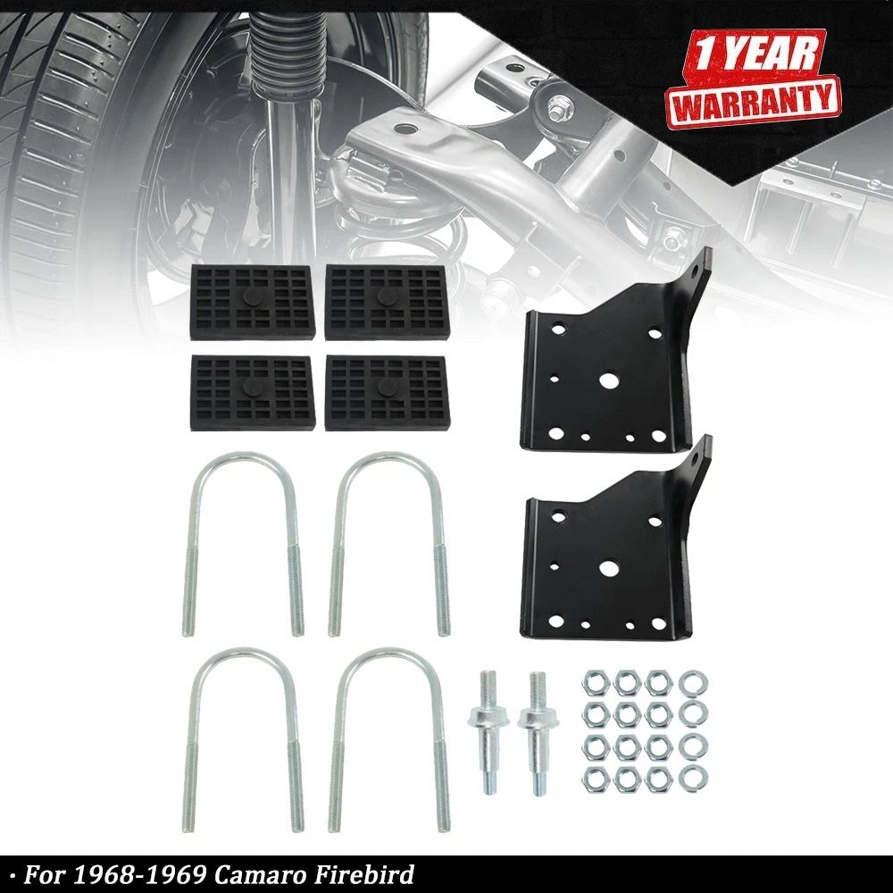 Spring Pad U-Bolt Nuts Kit for 68-69 Camaro Firebird