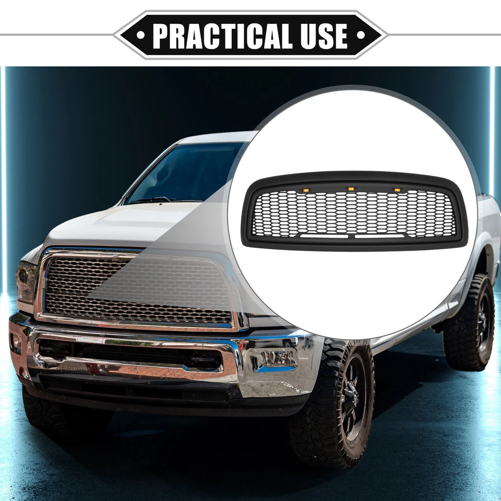 Front Grille Assembly with LED Lights for Dodge Ram 3500 (2010) 767153638121