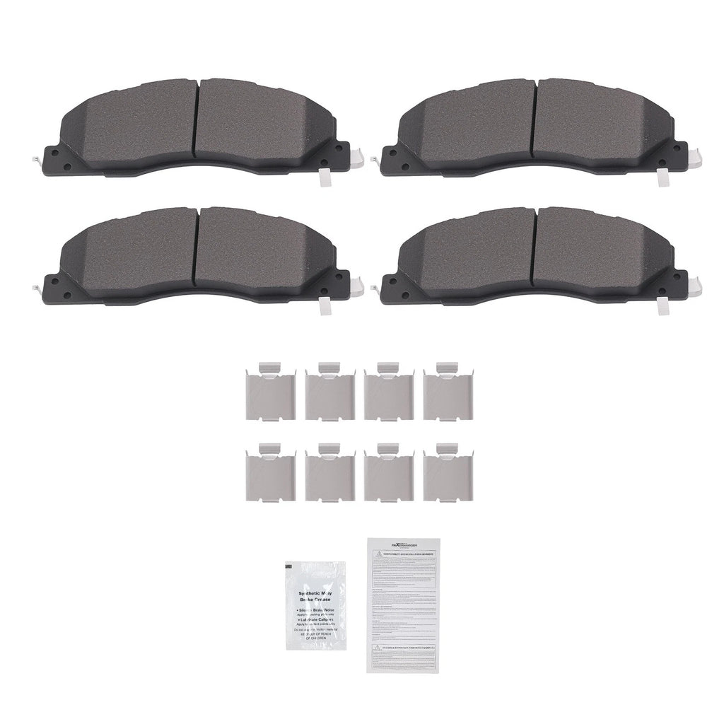 Set of 4 Front Brake Pads for Dodge Ram 2500 3500 (2009–2018)