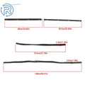 Weatherstrip Seal Kit 10 Pcs Rubber for Jeep Wrangler YJ CJ7 CJ8 (1976–1995)