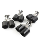 89mm Y Shape Double Exit Exhaust Muffler Tip for Car - Outlet