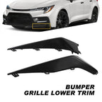 Set of 2 Front Bumper Grille Lower Trim Moldings for Toyota Corolla (2020–2022)