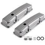 Aluminum Valve Cover Set for Chevy Small Block 283 305 327 350 400 (1958–1986)