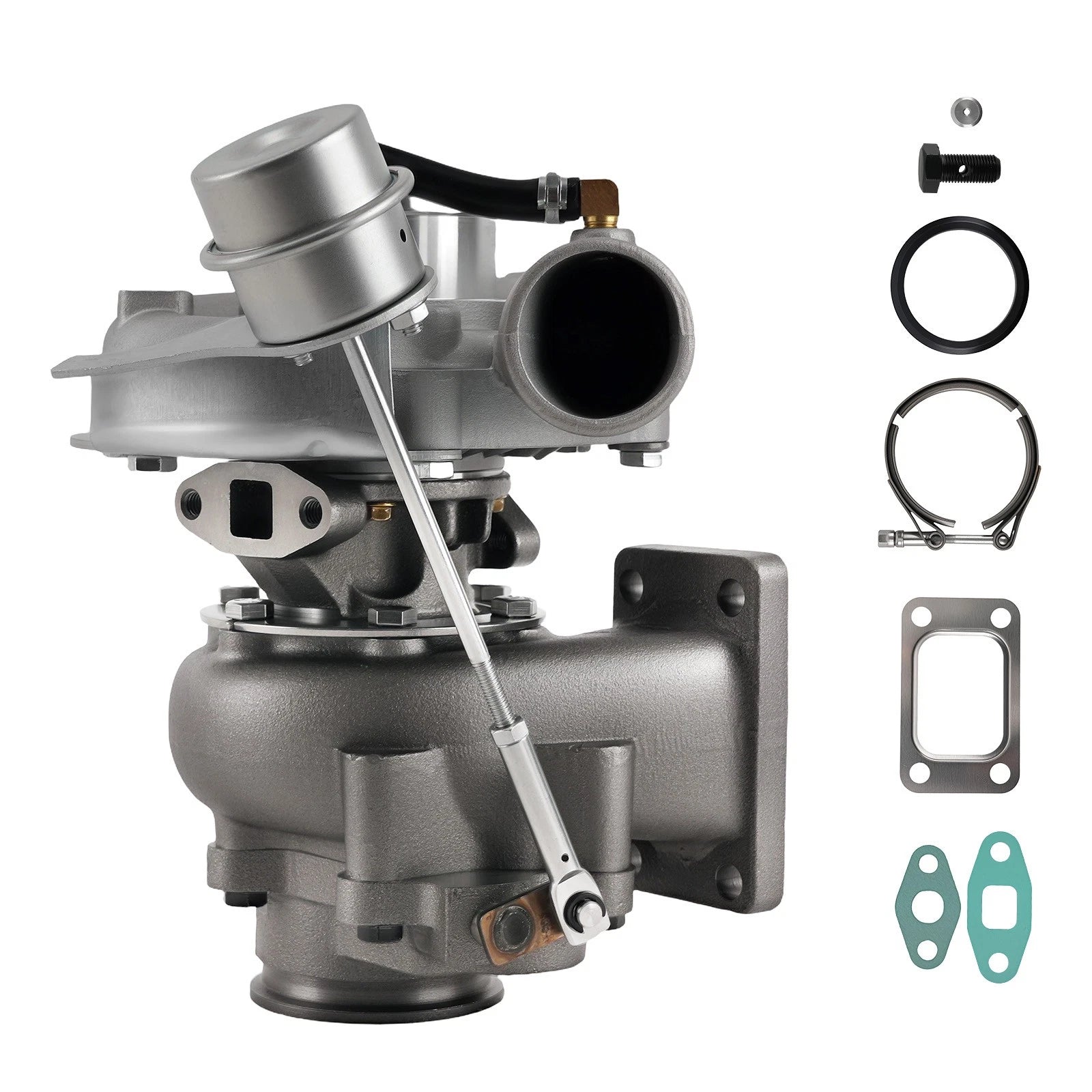 T04e T3 .63 Billet Turbocharger V Band for 4 or 6 Cyl (1.5L-2.5L)