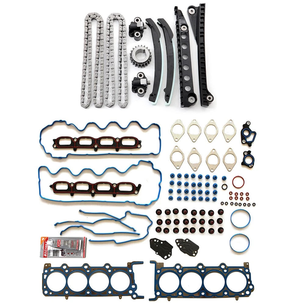 Head Gasket Set & Timing Chain Kit for Ford Expedition, F-150, Lincoln 5.4 (2004–2008)