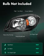 Headlight Assembly for Chevy Cobalt (2005–2010) & Pontiac G5 (2007–2009)