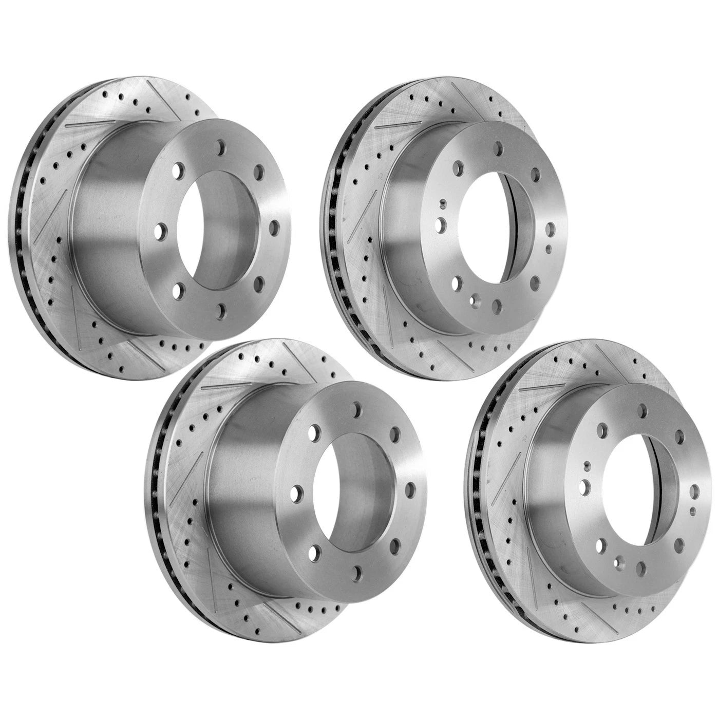Front & Rear Brake Disc Rotors for Chevy Silverado 3500 HD GMC Sierra