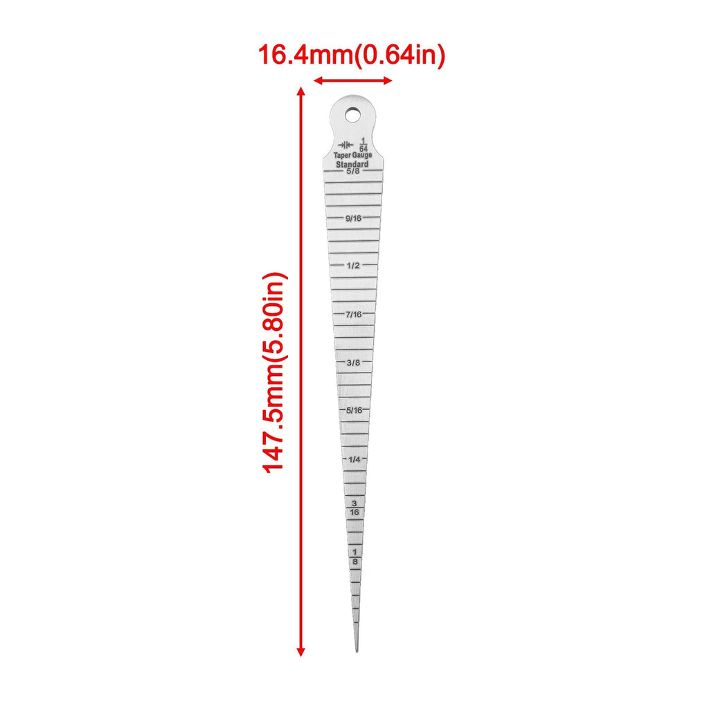Set of 2 Taper Gauge Feeler Tools for Accurate Cylindrical Measurements