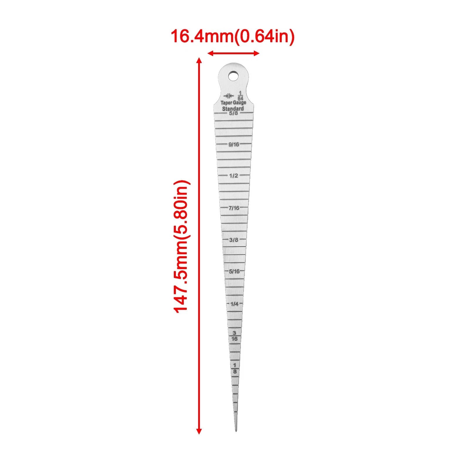 Set of 2 Taper Gauge Feeler Tools for Accurate Cylindrical Measurements