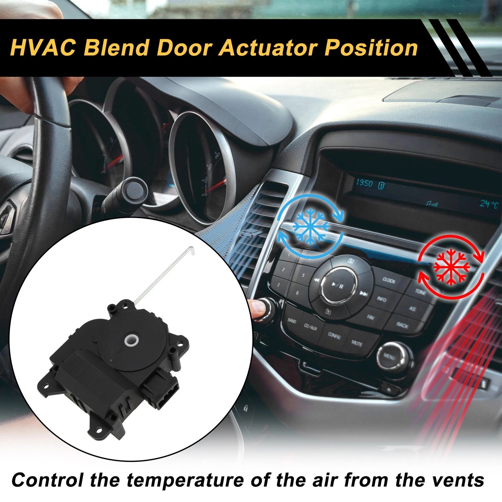 HVAC Heater Blend Door Actuator for Honda Accord (2001) No. 79160S84A01