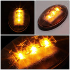 Set of 2 Clear LED Side Marker Lights for Ford Super Duty (1999–2010)