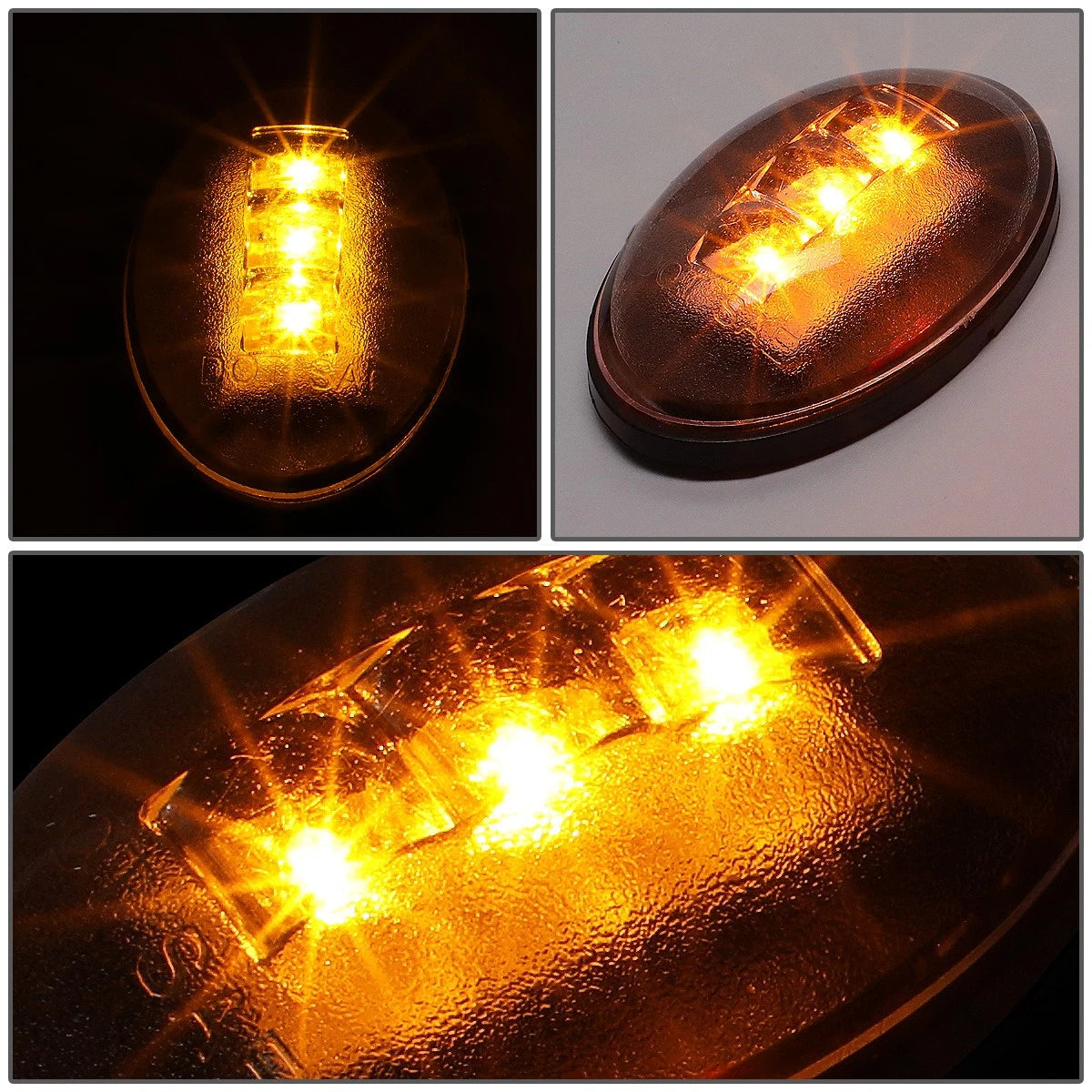 Set of 2 Clear LED Side Marker Lights for Ford Super Duty (1999–2010)