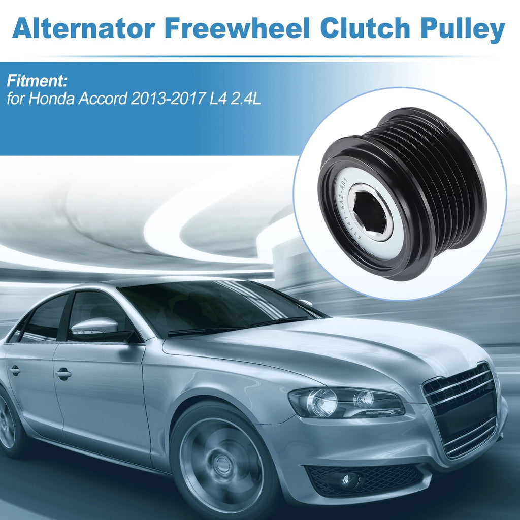 Set of 1 Alternator Freewheel Clutch Pulley for Honda Accord L4 2.4L (2003–2007)