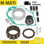 Clutch Friction Steel Plates Gasket Kit Oil Filter for Yamaha YFM660R (2001–2005)