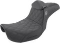 SADDLEMEN Pro Series SDC Performance Seat for Motorcycle (w/ Backrest)
