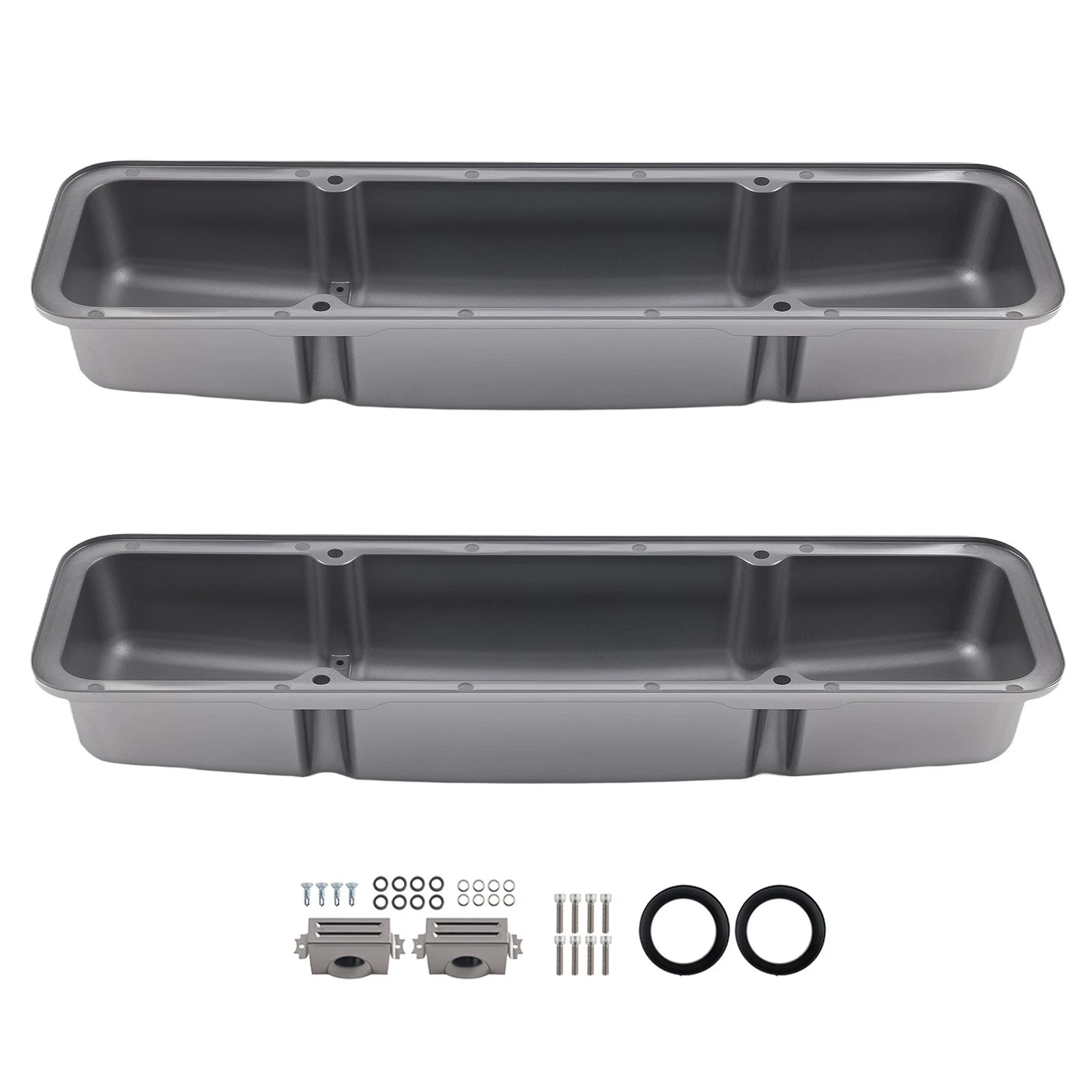 Polished Short Valve Cover for Chevy SBC 283 302 305 327 350 400 (1960–2002) w/ Bolts
