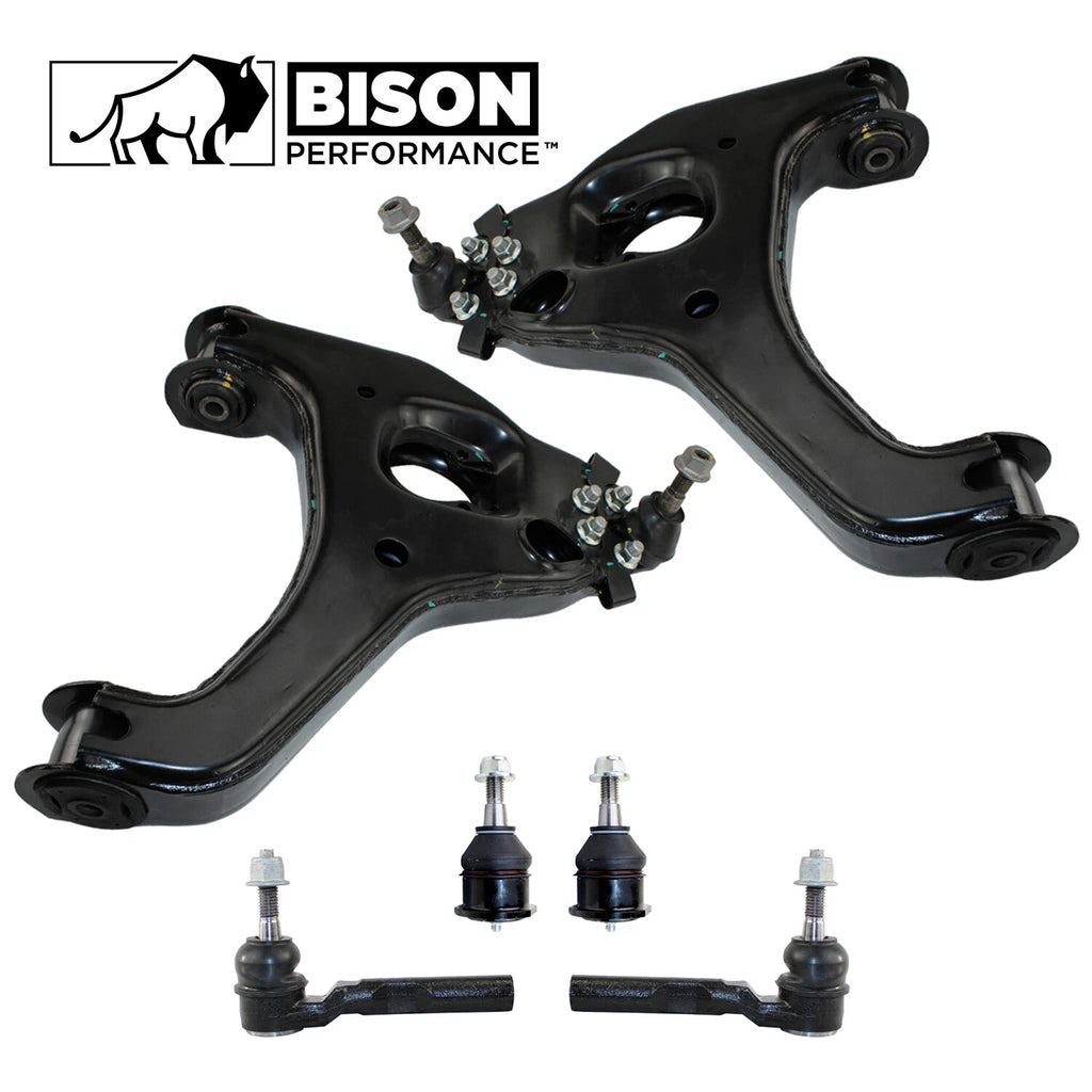 6pc Front Control Arm Ball Joint Tie Rod Kit for Chevy RWD