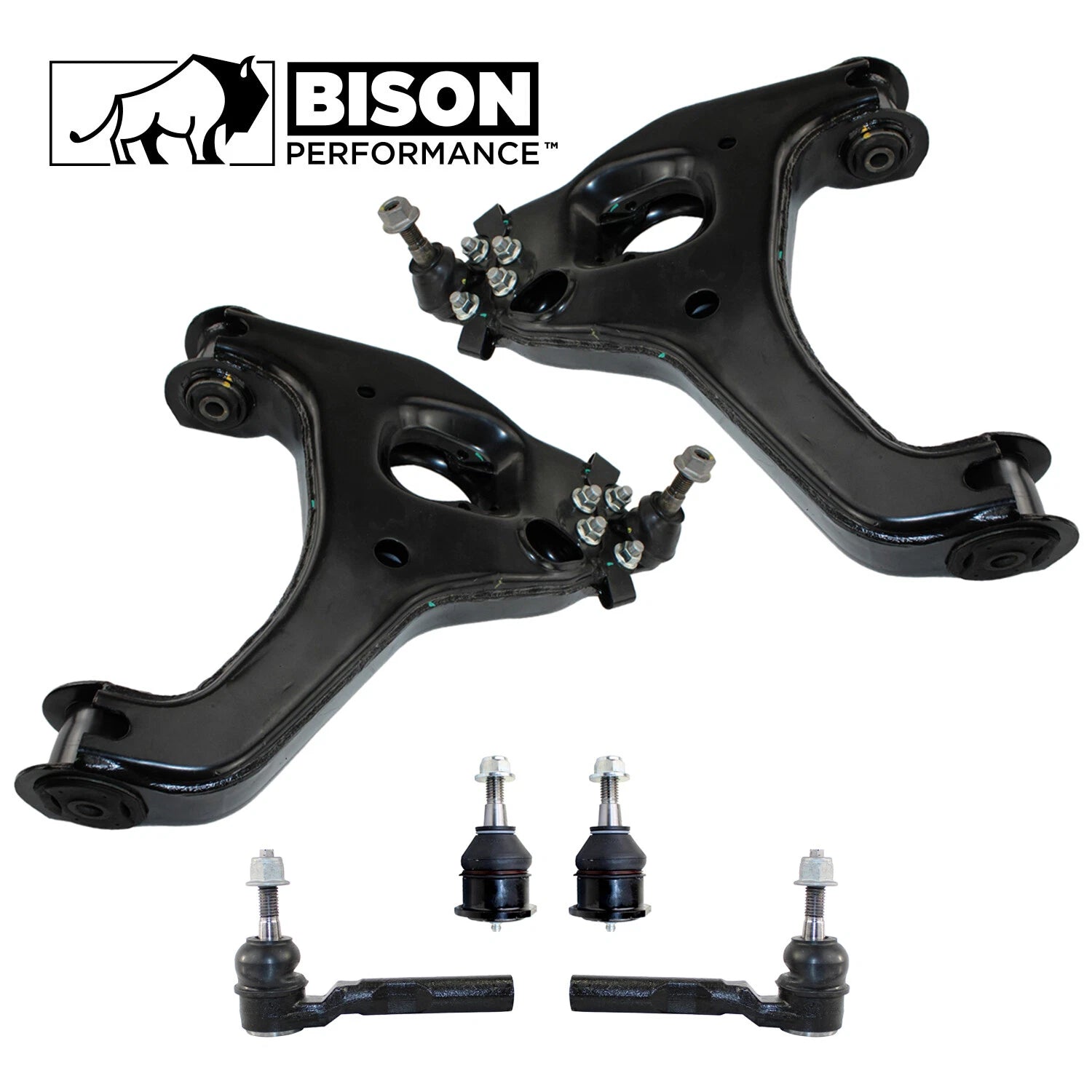 6pc Front Control Arm Ball Joint Tie Rod Kit for Chevy RWD