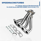 4-1 Exhaust Manifold Header for Honda Civic SI EP3 (2002–2005) & RSX DC5 (2002–2006) K20A3 2.0