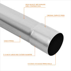 Set of 8 Exhaust Piping Kit 3.0" OD for DIY (Straight, 45, 90 Degree, U-Bend)