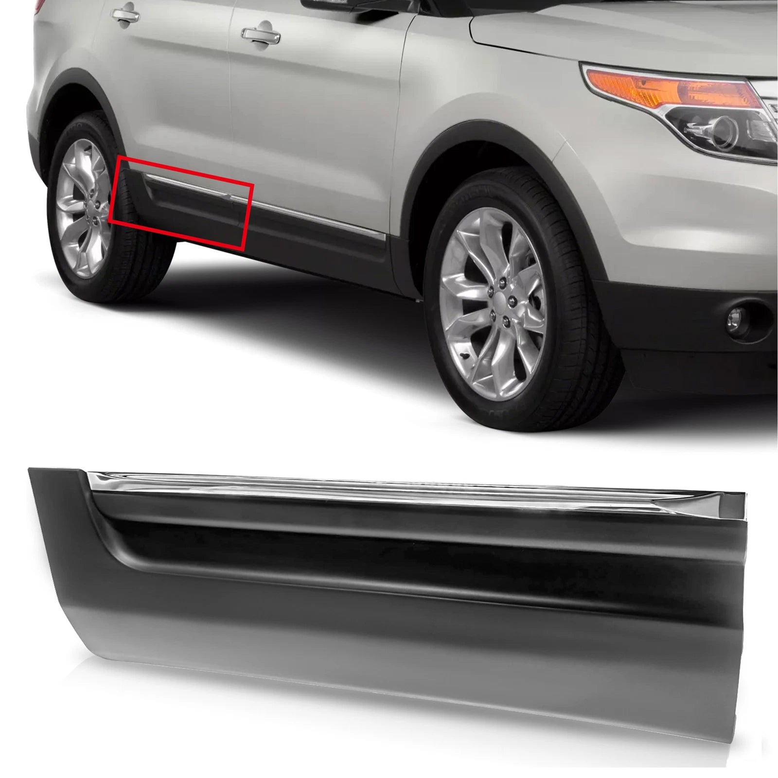 Rear Lower Right Side Door Body Molding for Ford Explorer (2011–2015)
