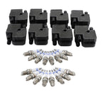 Set of 8 Ignition Coils & 16 Iridium Spark Plugs for Mercedes V8 (4.3, 5.0)