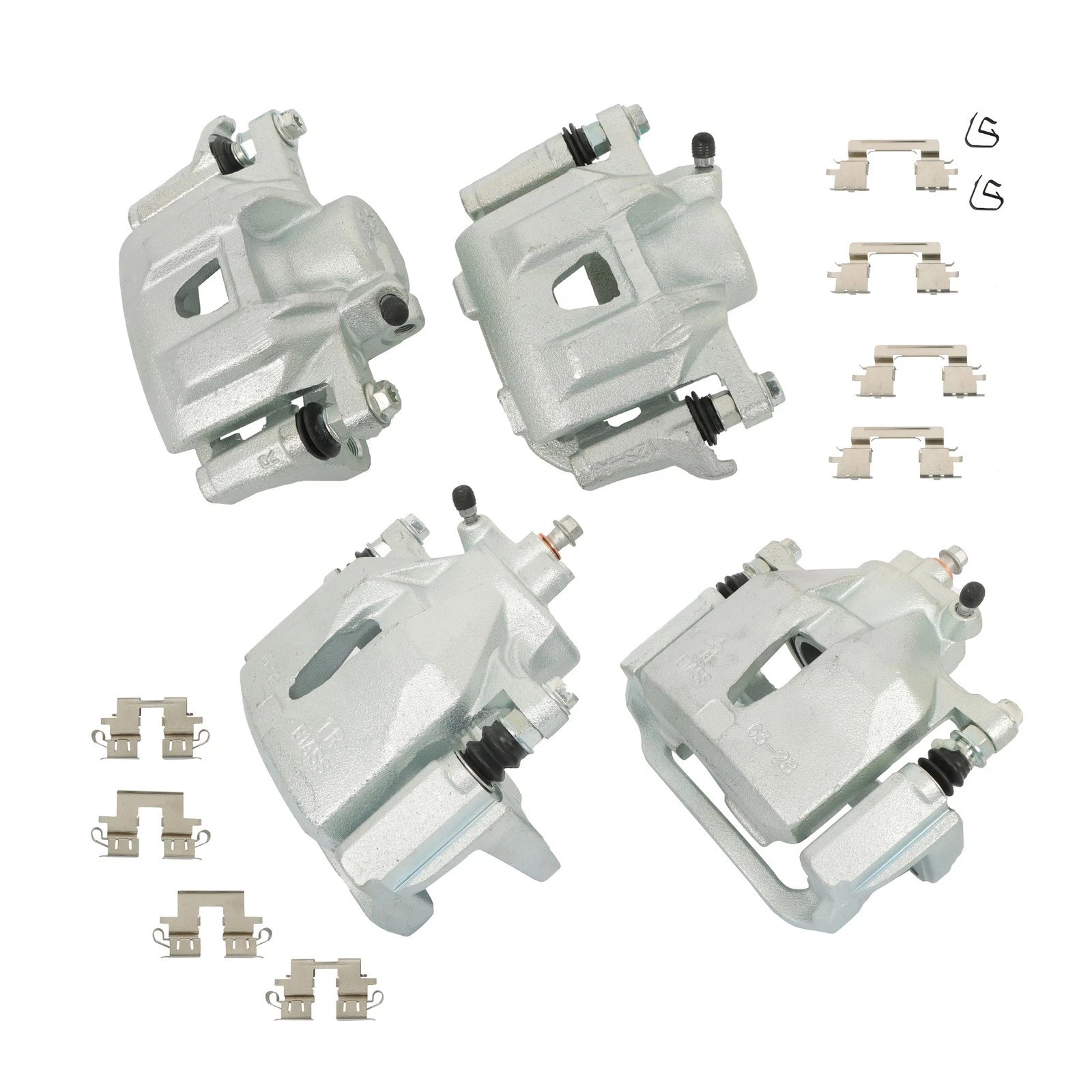 Set of 4 Brake Calipers with Bracket for Toyota Sienna (2004–2010)