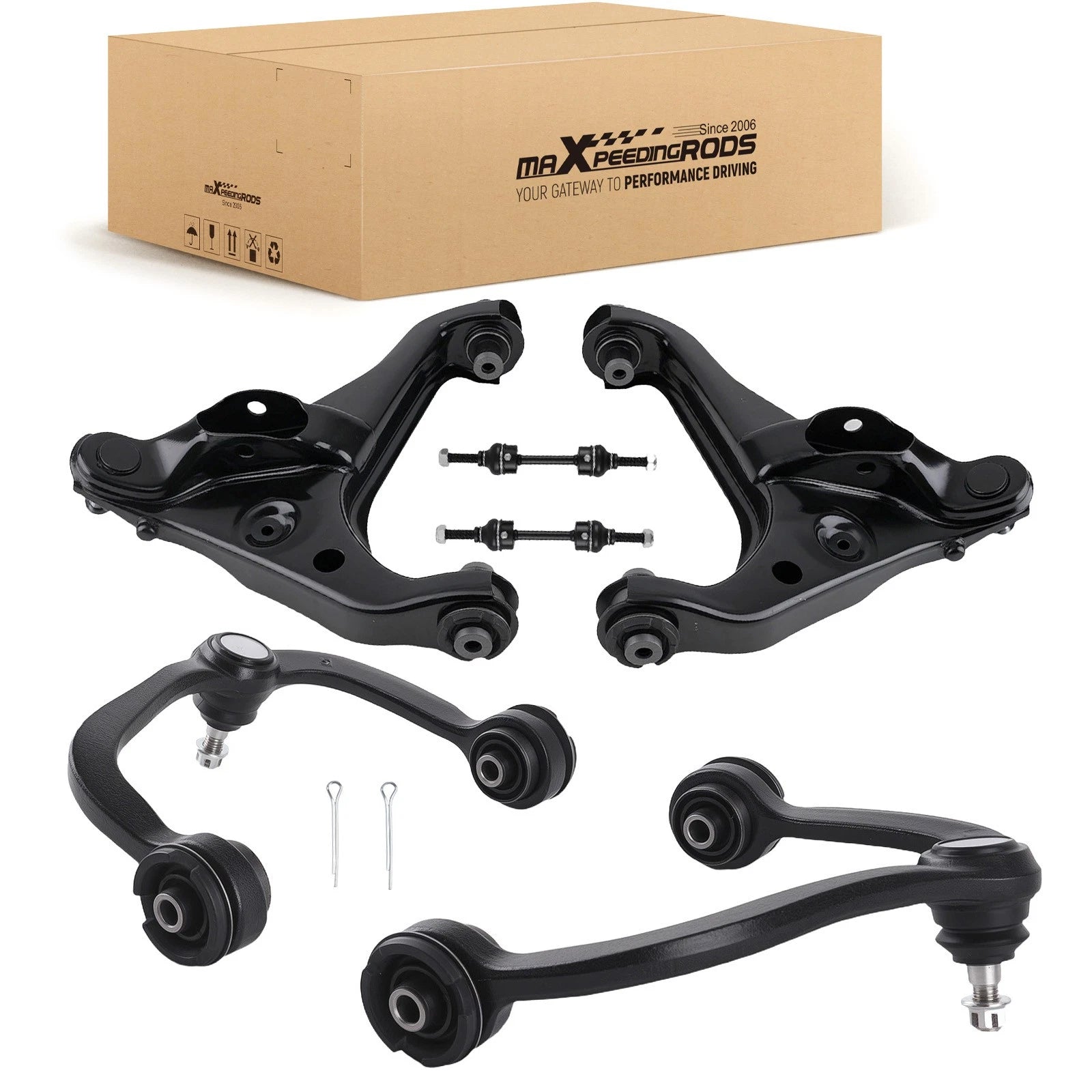 6x Front Upper Lower Control Arms Sway Bars for Ford F-150 Expedition (2009–2013)