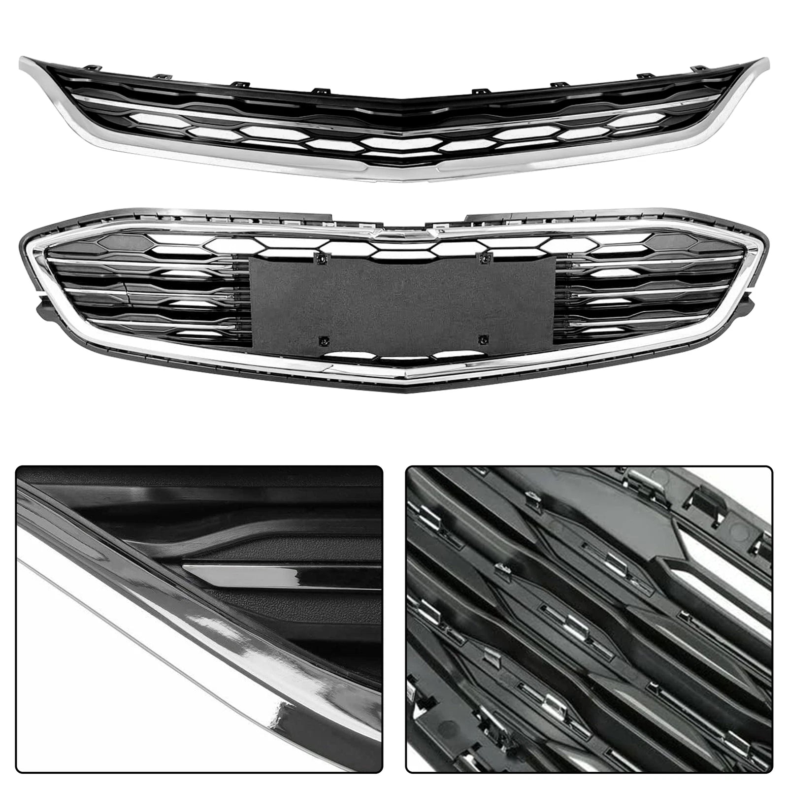 Honeycomb Mesh Grille Trim for Chevy Malibu (2016–2018)