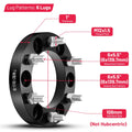 4X 1 Inch Wheel Spacers 6x5.5 6x139.7 for Hummer H3 (2006–2010)