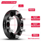 4X 1 Inch Wheel Spacers 6x5.5 6x139.7 for Hummer H3 (2006–2010)