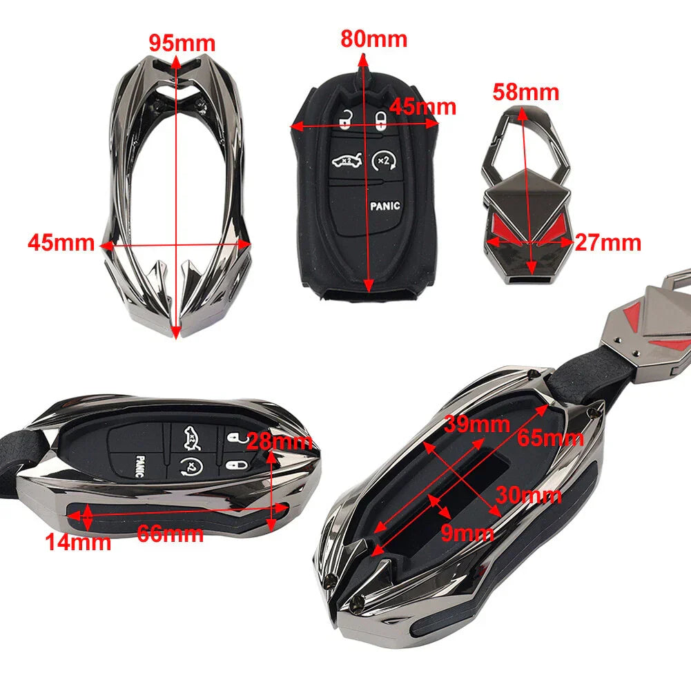 5-Button Smart Key Fob Shell Cover for Dodge Journey (2011-2023)